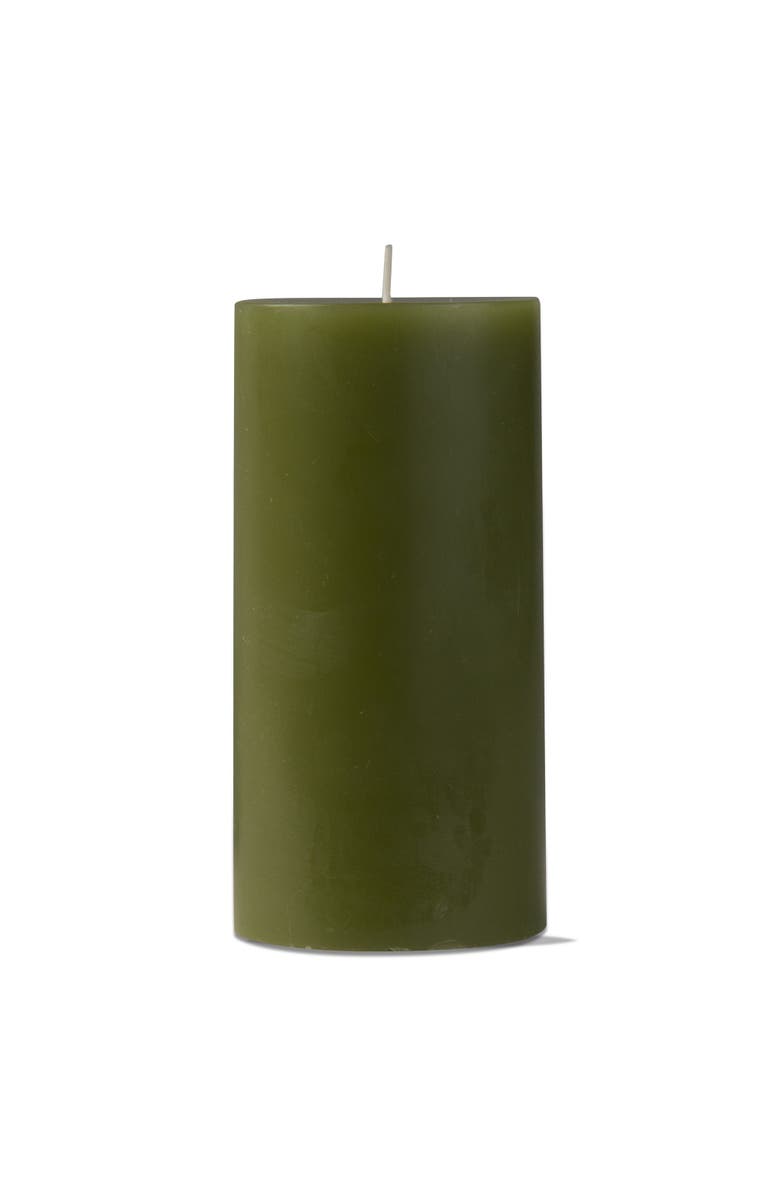 tag Elegant Color Pillar Candle for Home Decor and Ambiance, Main, color, Dark Green