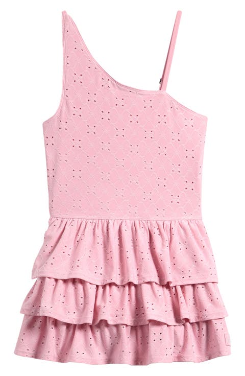 Kids' Active Eyelet One Shoulder Minidress (Little Kid & Big Kid)
