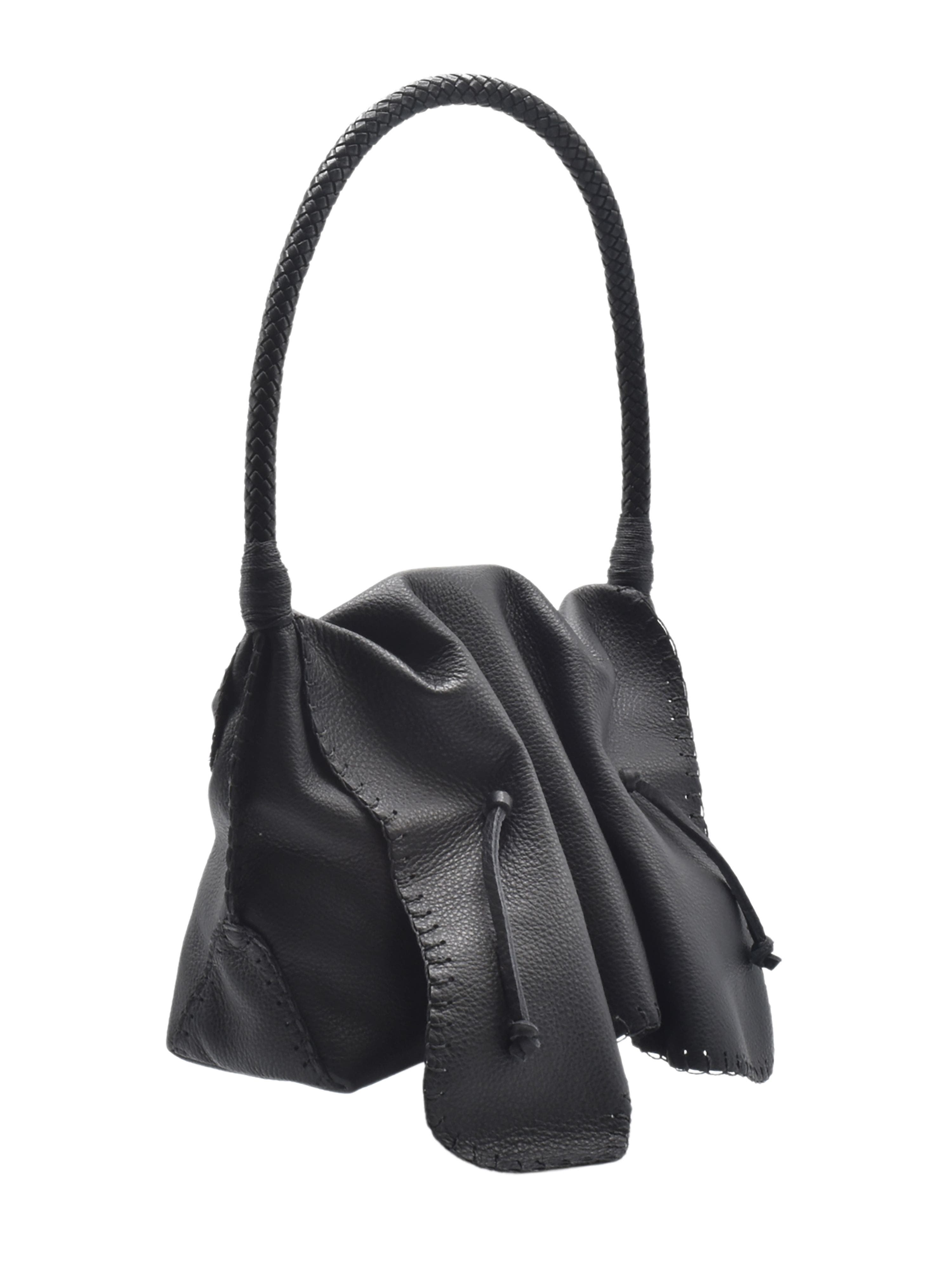 Carlos Falchi Shoulder Butterfly Leather Bag, Alternate, color, 