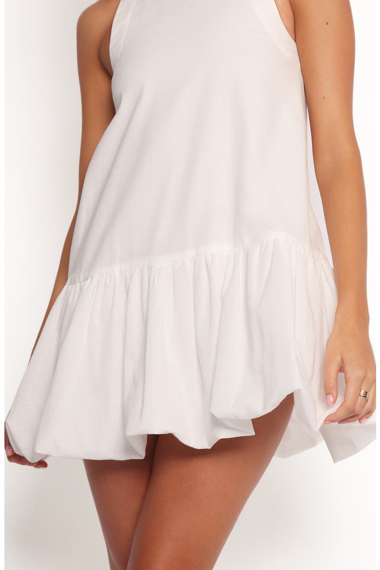 Zurich Sleeveless Bubble Hem Minidress, Alternate, color, WHITE