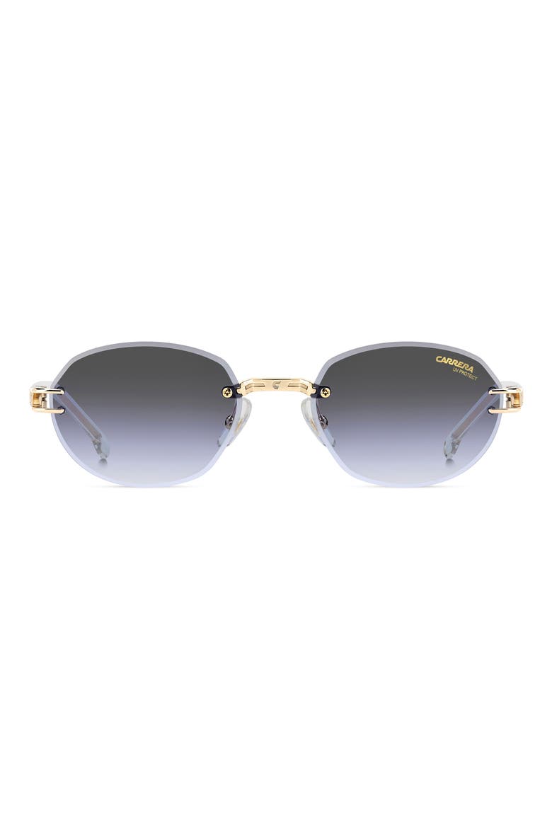 1088/S 53mm Gradient Oval Sunglasses, Main, color, GOLD GREY/ GREY AZURE
