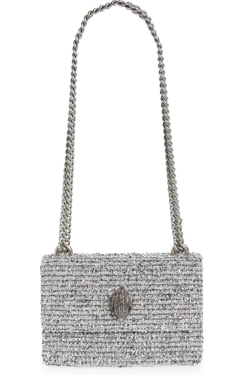 Kurt Geiger London Small Shoreditch Metallic Tweed Crossbody Bag, Main, color,