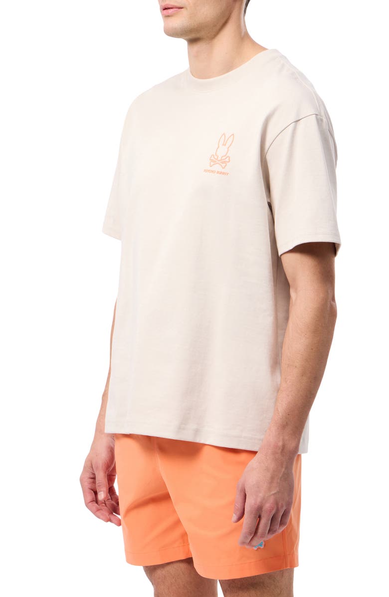 Psycho Bunny Barrett Cotton T-Shirt, Alternate, color, Natural Linen