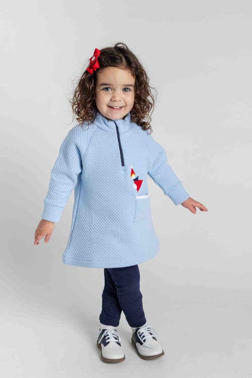 Florence Eiseman Jacquard Knit Dress With Ice Skater In Multi