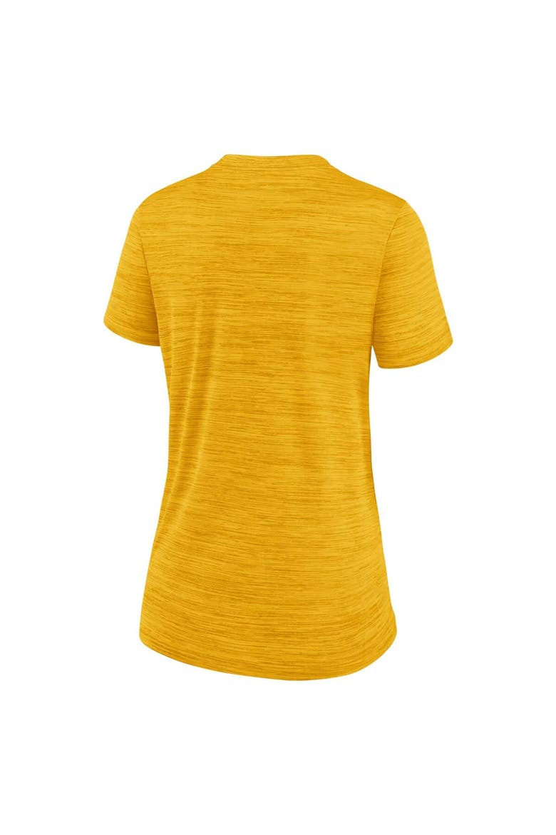 Women's Nike Gold Pittsburgh Pirates Authentic Collection City Connect Velocity Performance T-Shirt, Alternate, color, Gold