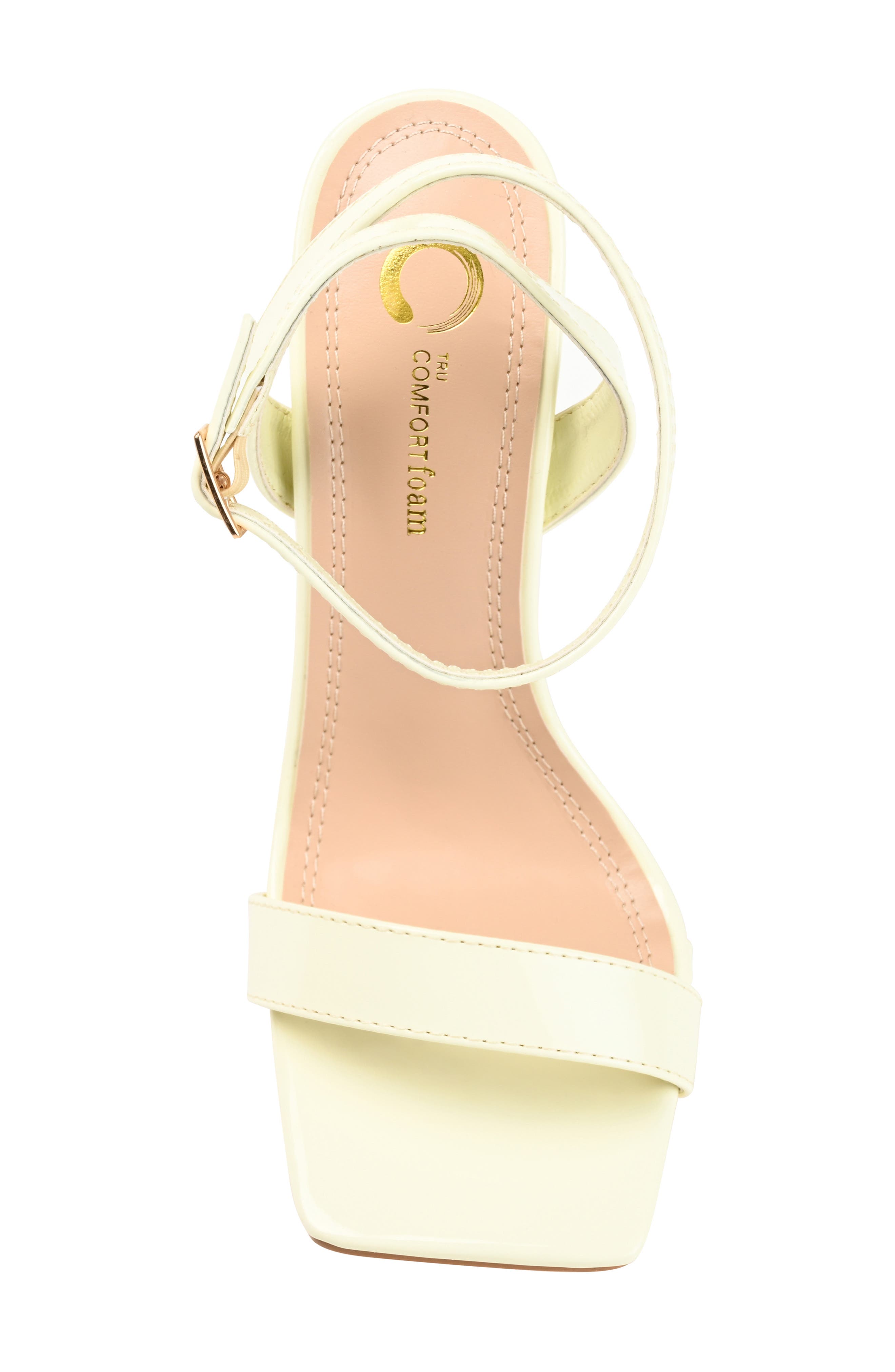 Journee Collection Dorian Ankle Strap Stiletto Sandal, Alternate, color, Off White