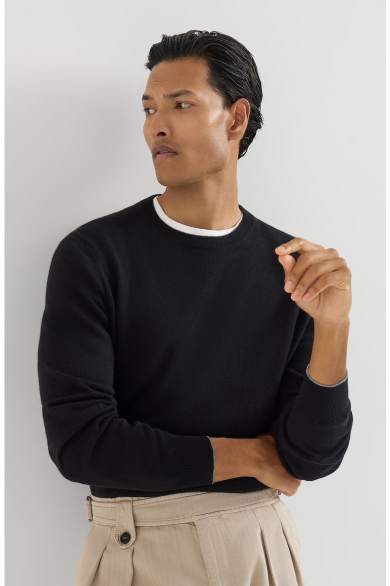Cashmere sweater, Alternate, color, Black