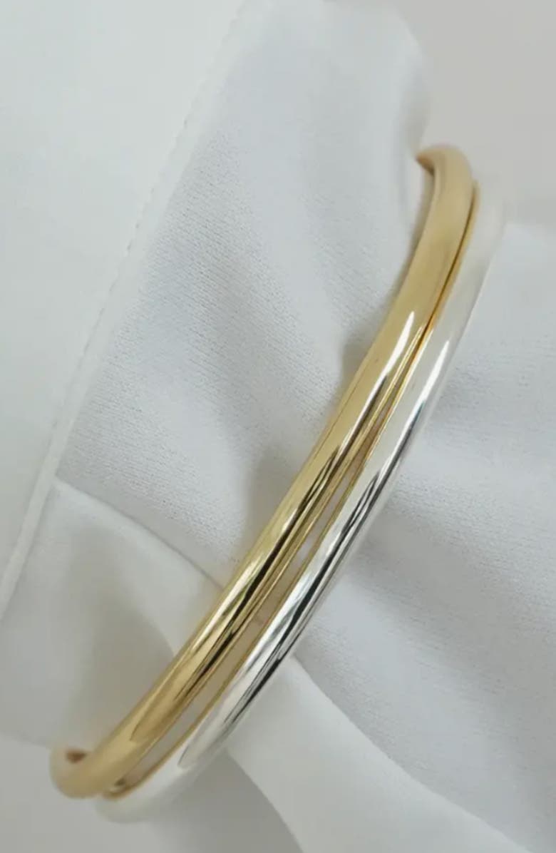 ARGENTO VIVO Luck Set of 3 Bangle Bracelets, Alternate, color, Two Tone