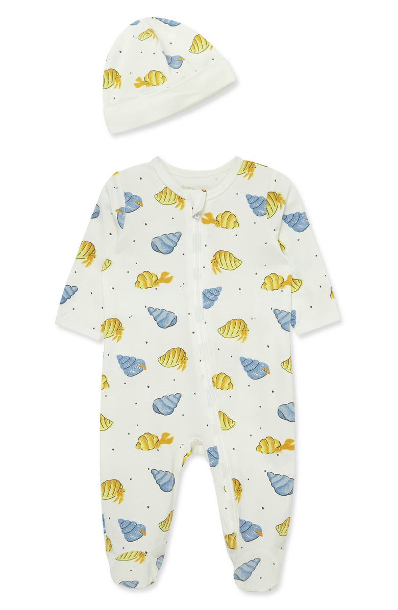 FOCUS Seaside Footie & Cap Set, Main, color,