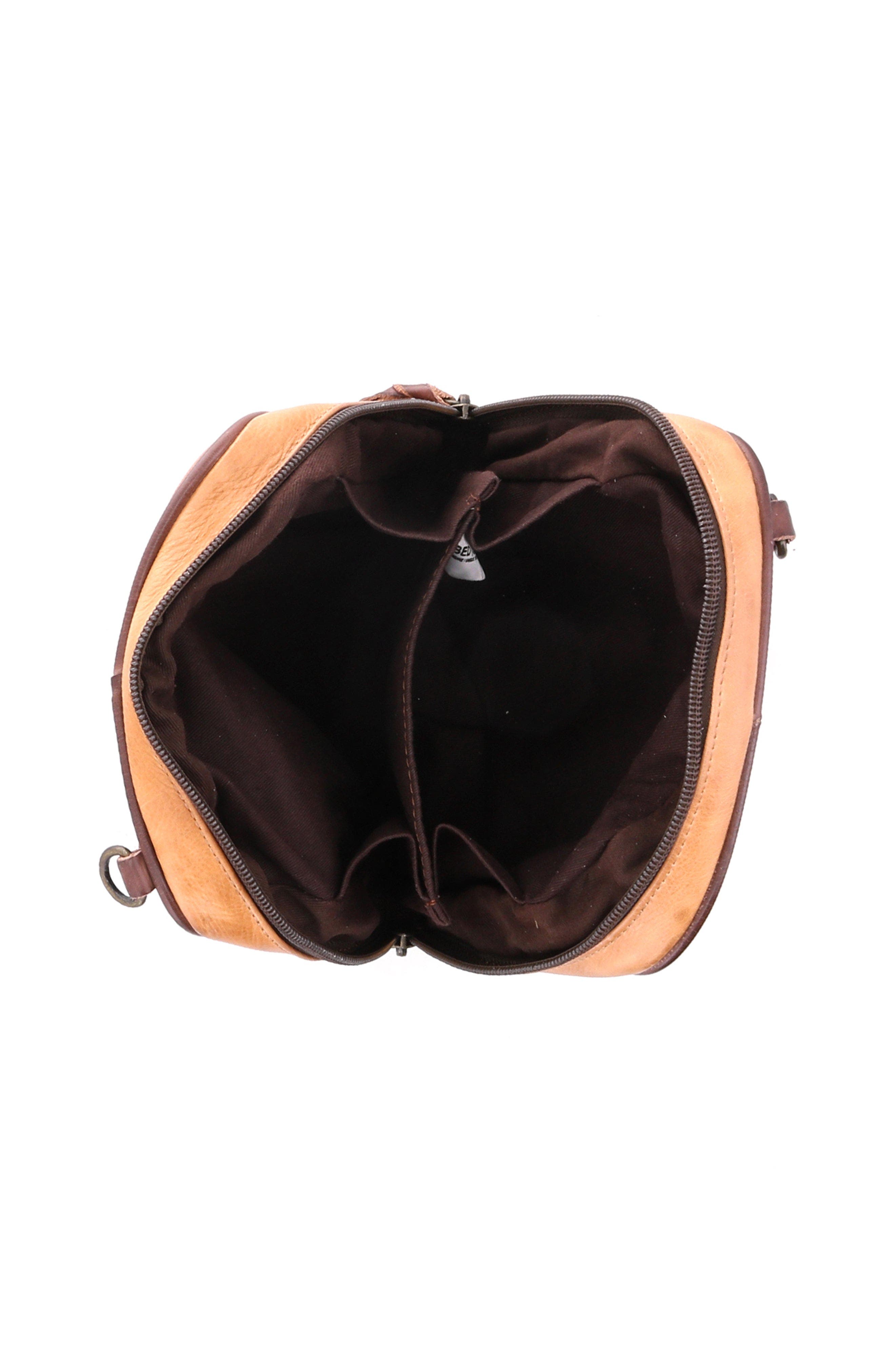 Bed Stu Capture Handbag, Alternate, color, Tan Teak Rustic