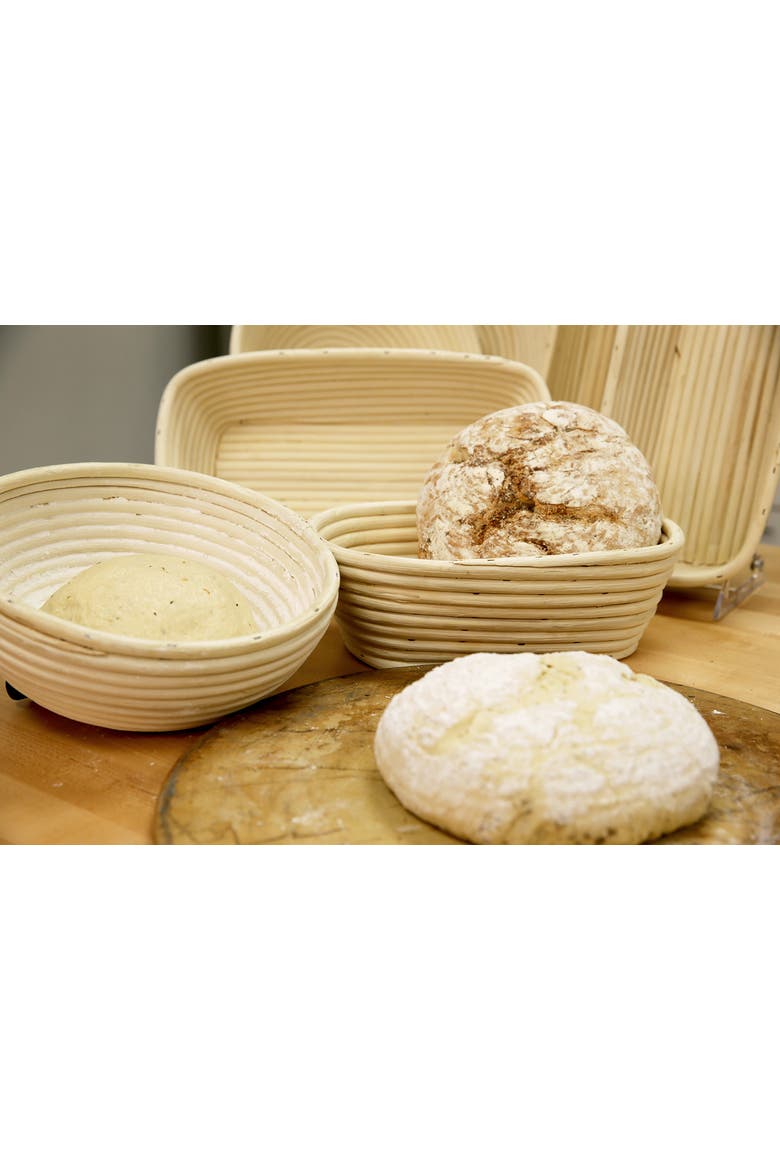 Brotform Round Proofing Basket Bread Rising and Serving Basket, Alternate, color, 7 inch