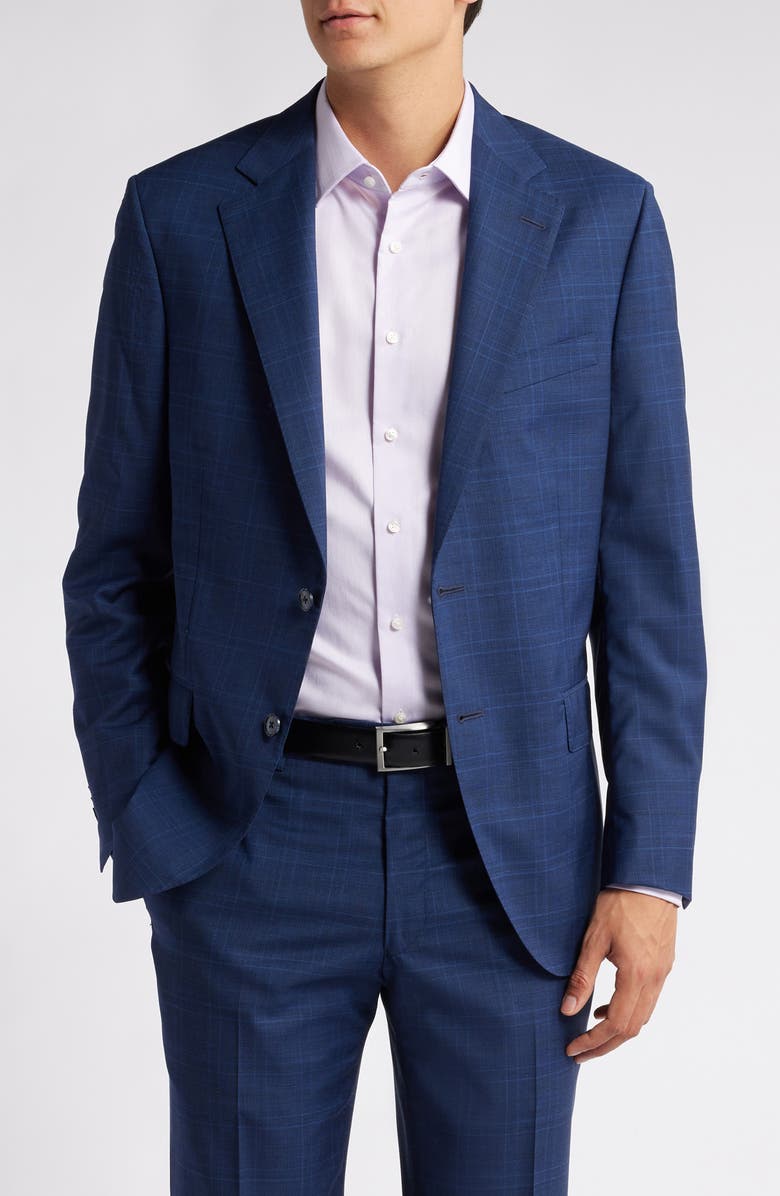 Peter Millar 'Flynn' Classic Fit Plaid Wool Suit, Alternate, color, 