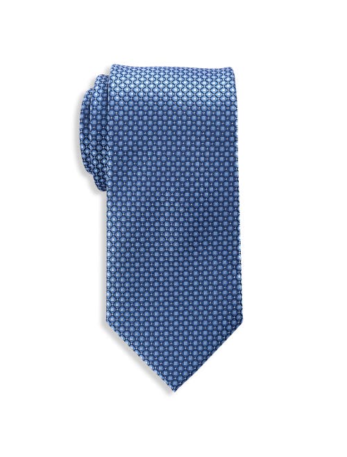 Oak Hill By Dxl Big & Tall Diamond Patterned Tie In Blue