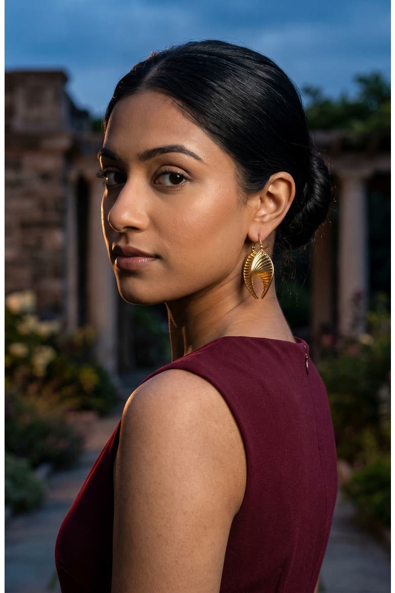 Aria Drop Earrings, Alternate, color, GOLD