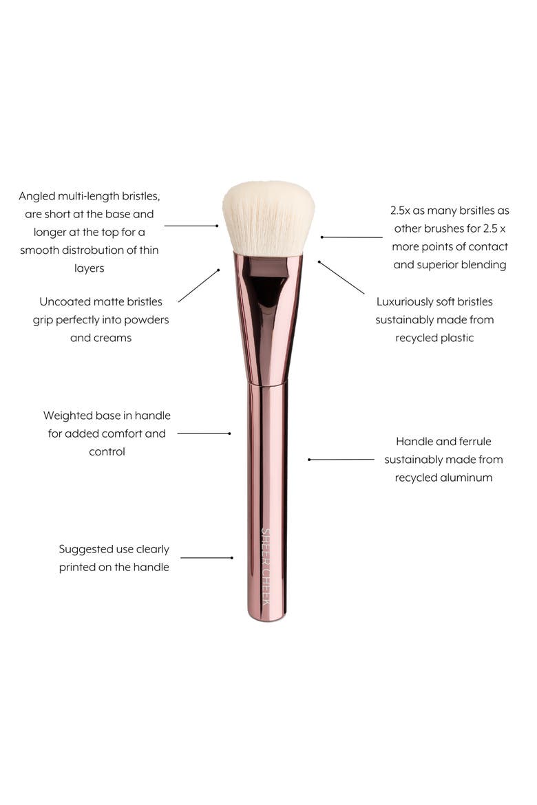 Sustainable Luxury Sheer Cheek Brush, Alternate, color, ROSE GOLD