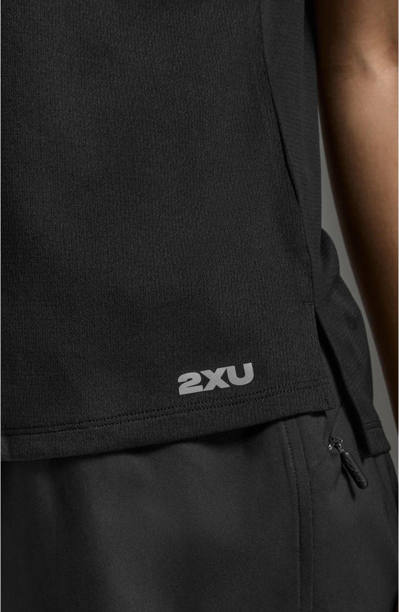 2XU Women
s Aero Tee, Alternate, color, Black/Silver Reflective