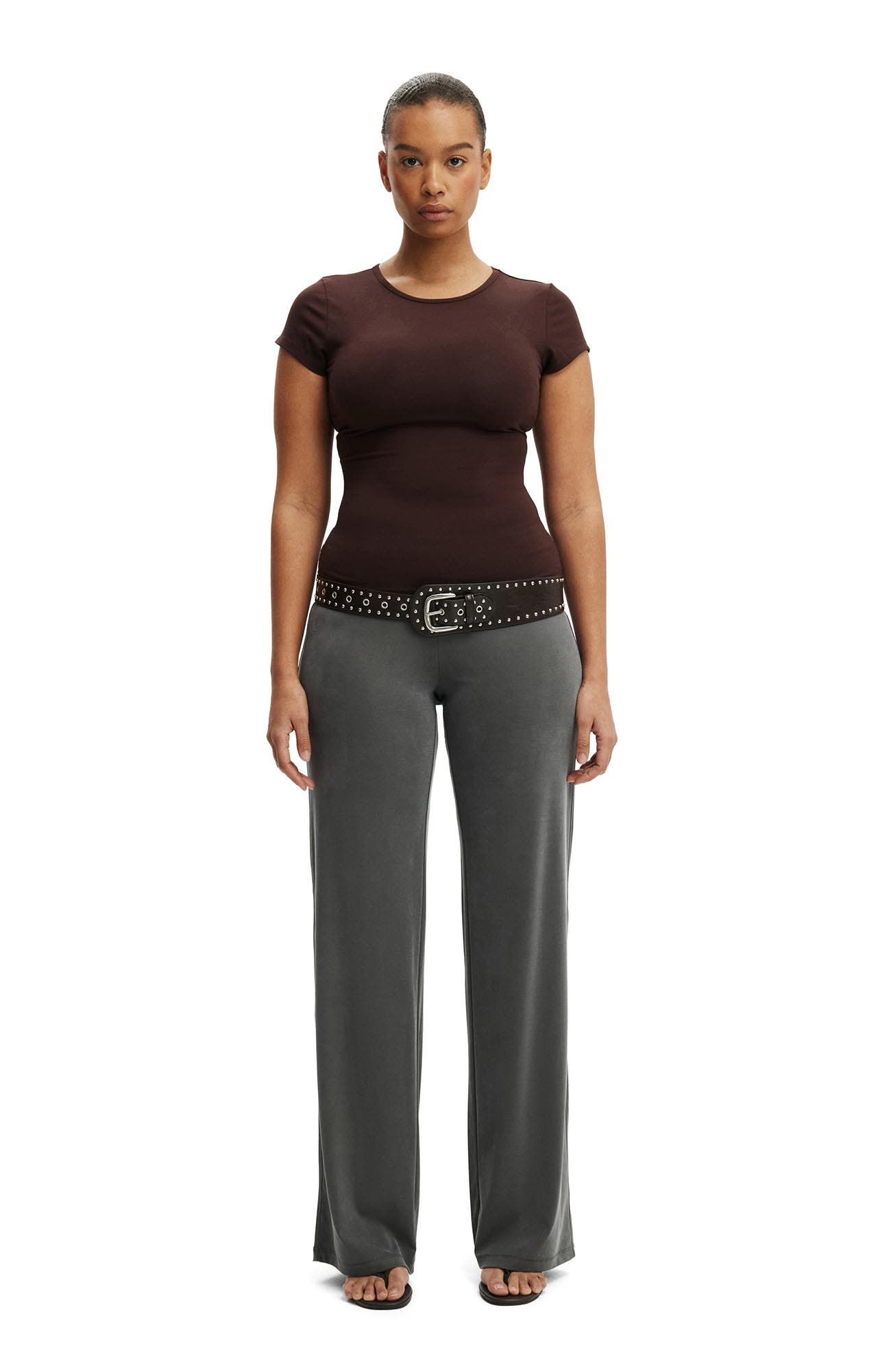 Women's Longline Crew Short Sleeve Tee - image 2
