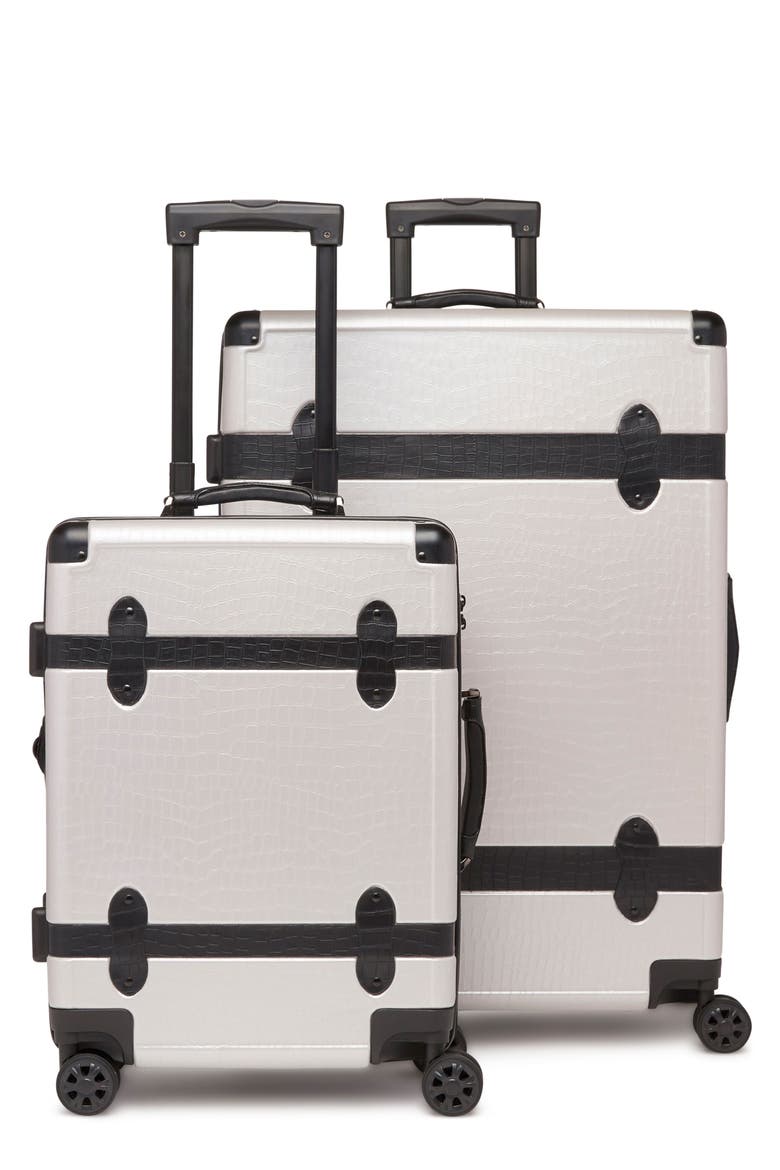 20-Inch & 28-Inch Trunk Rolling Luggage Set, Main, color, GRAY