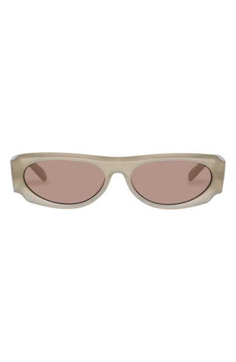 Long Night 56mm Rectangular Sunglasses