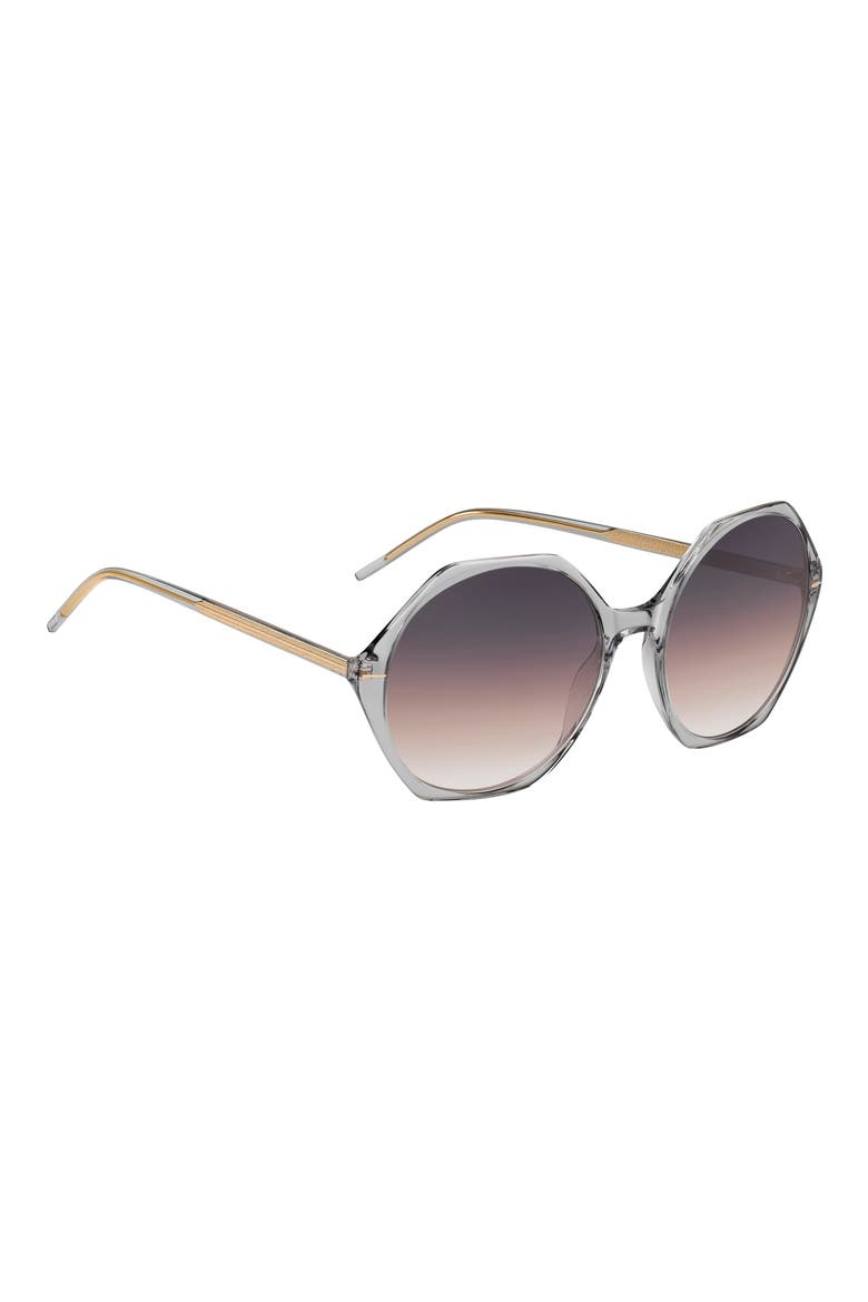 56mm Geometric Sunglasses, Alternate, color, 0KB7-PR