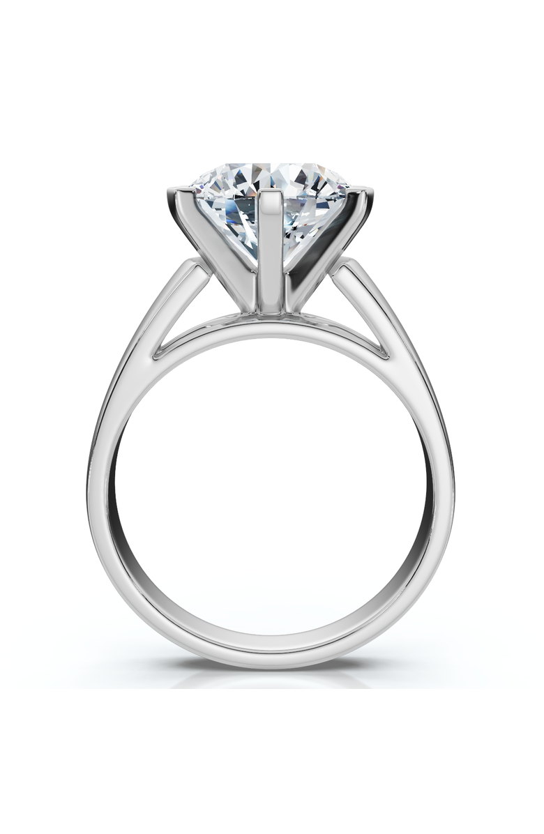 Bliss Diamond Certified 3 Ct Diamond Solitaire Engagement Cigar Ring 14k Gold Lab Grown, Alternate, color, 14K White Gold