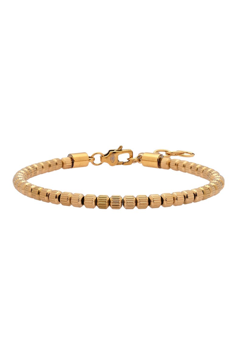 Men's Levi Beaded Bracelet, Main, color, GOLD