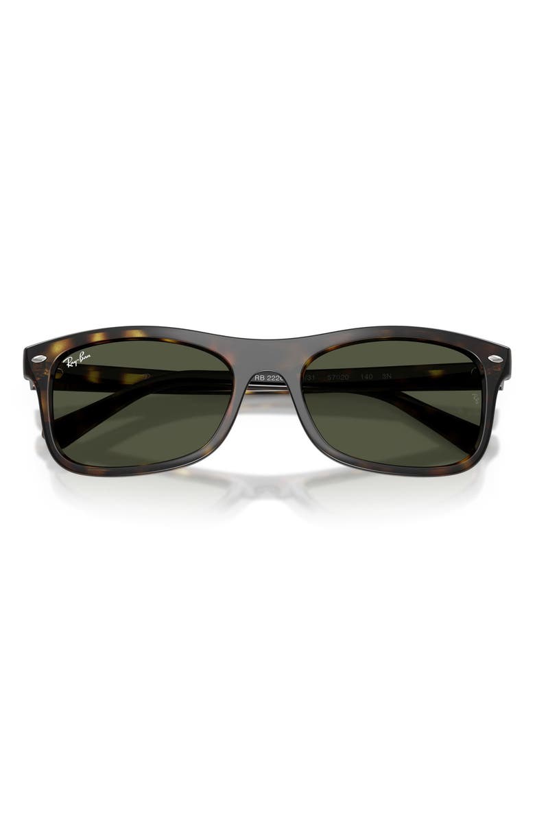 Ray-Ban 54mm Square Sunglasses, Alternate, color, Havana / Green