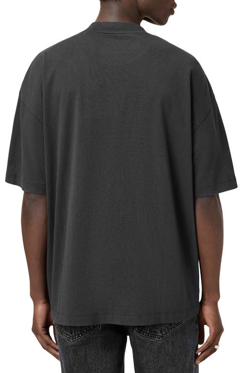 Allsaints Xander Short Sleeve Crewneck Graphic T-shirt In Black