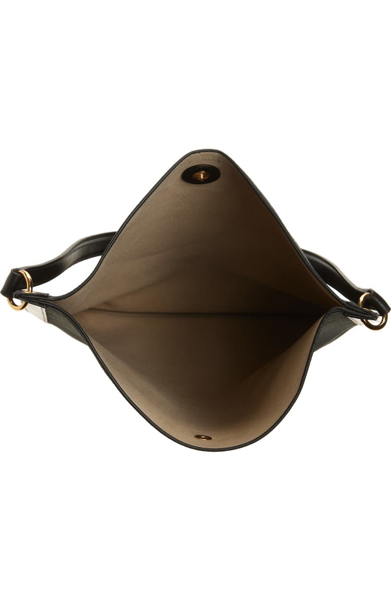 Wandler Penny Tote Bag, Alternate, color, Black Suede/ Black 3298