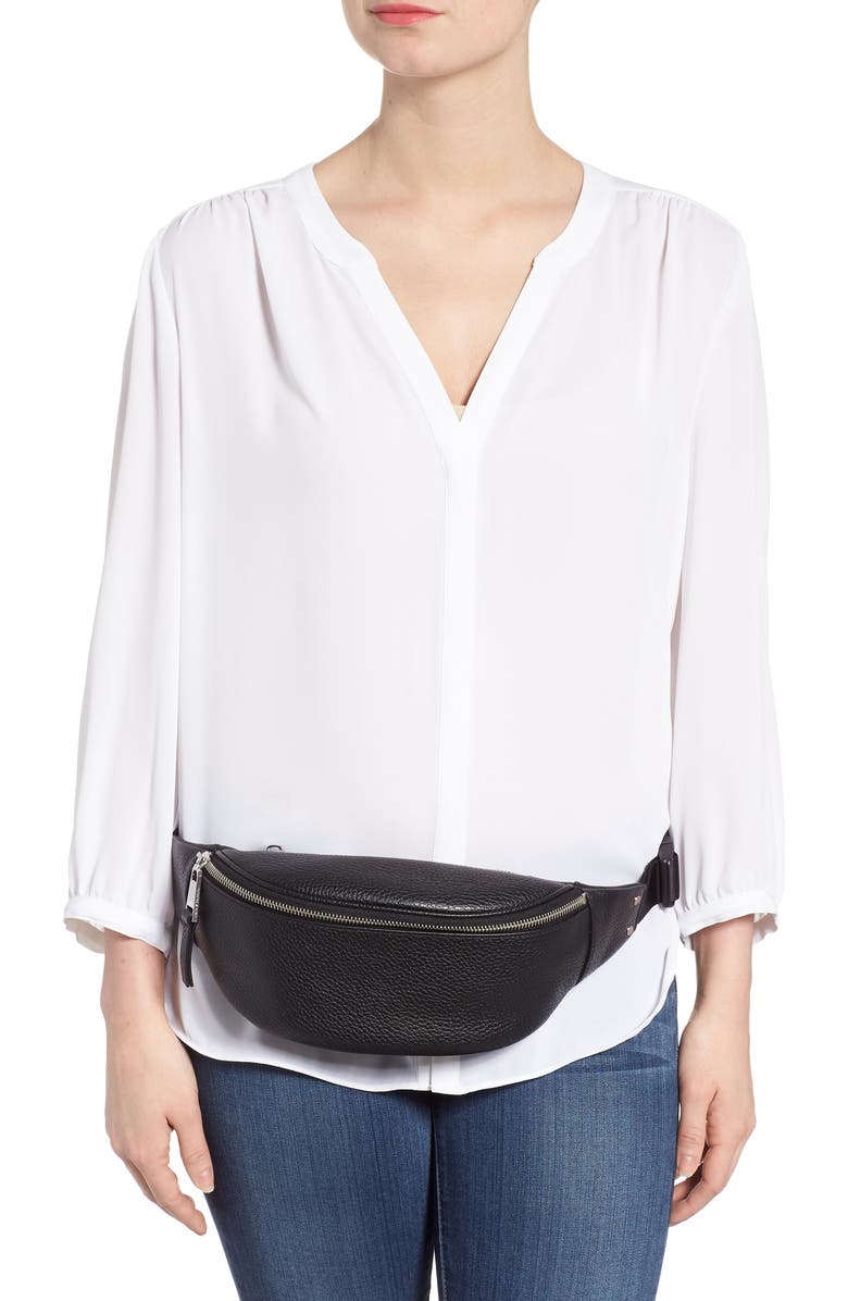 Treasure & Bond Mason Pebbled Leather Belt Bag, Alternate, color,