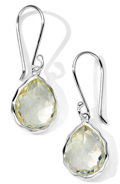 Ippolita Rock Candy® Mini Teardrop Earrings In Silver/garnet