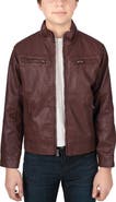 XRAY Faux Leather Casual Motorcycle Jacket