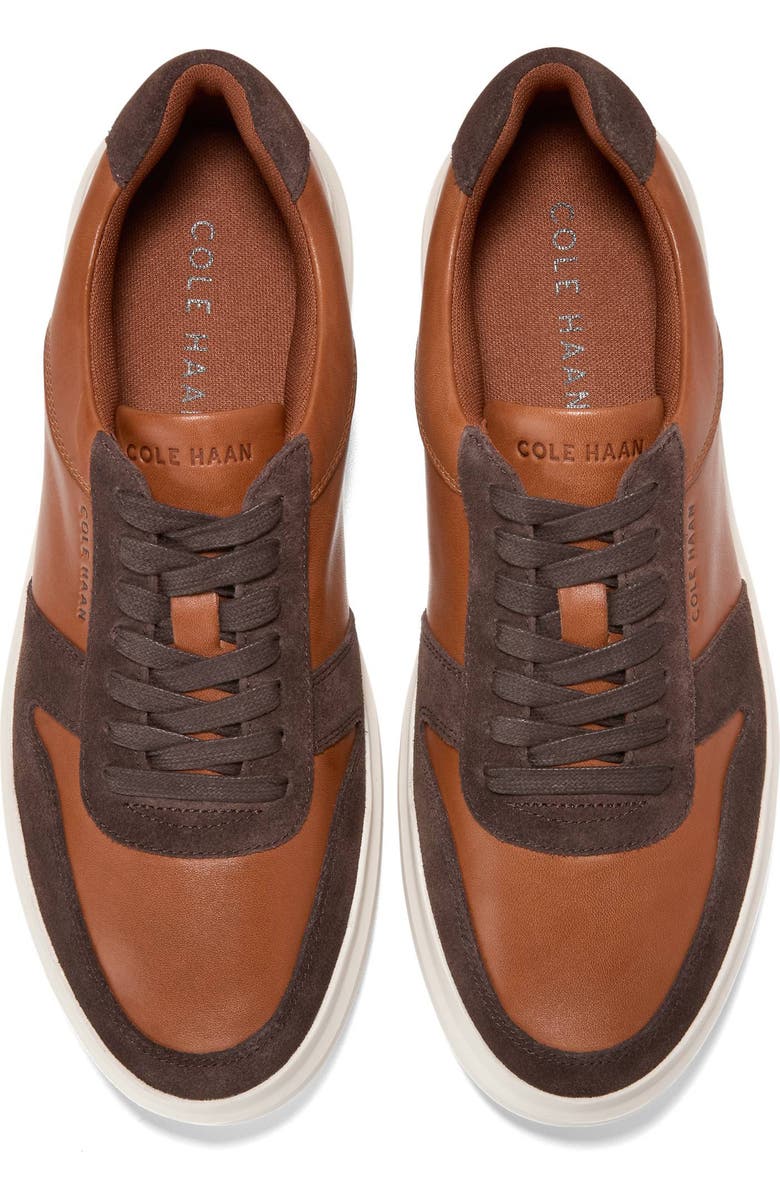Cole Haan Grand Crosscourt Premier Sneaker, Alternate, color, Dark Coffee/ Dark Roast