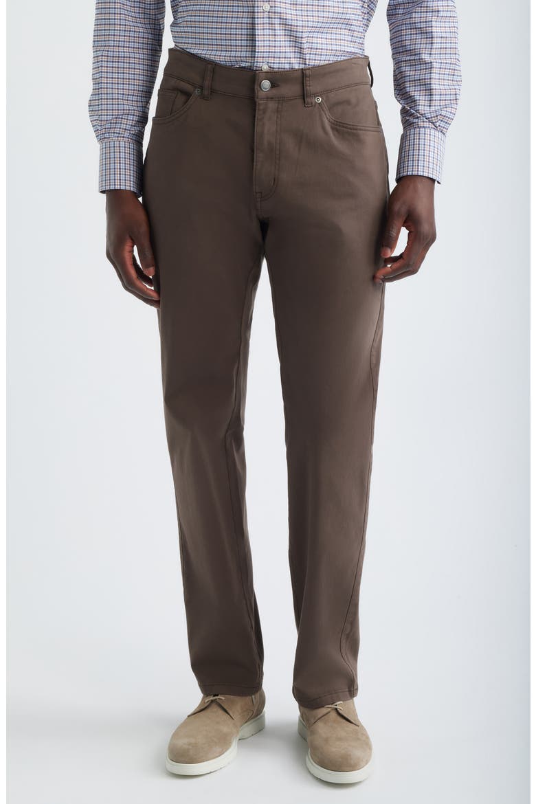 Signature Sateen Five Pocket Pants, Main, color, FRENCH PRESS