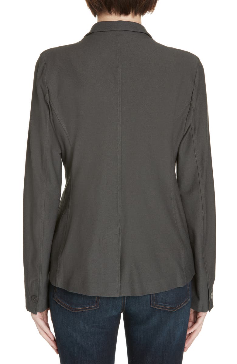 Eileen Fisher Washable Stretch Crepe Jacket, Alternate, color,