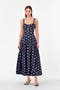  Navy Polka Dot
