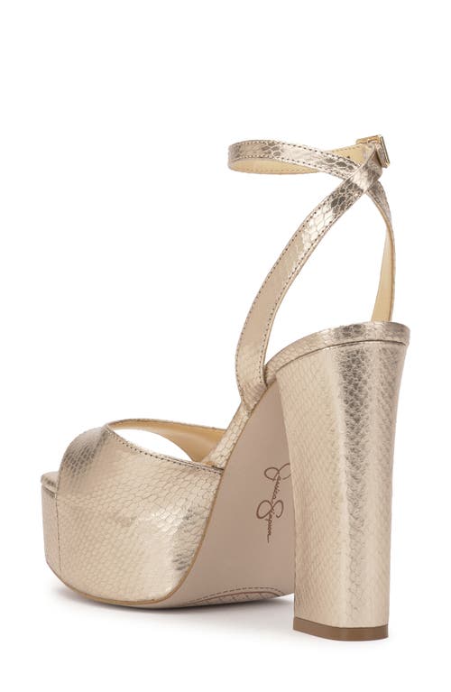 Jessica Simpson Lirio Ankle Strap Platform Sandal In Neutral