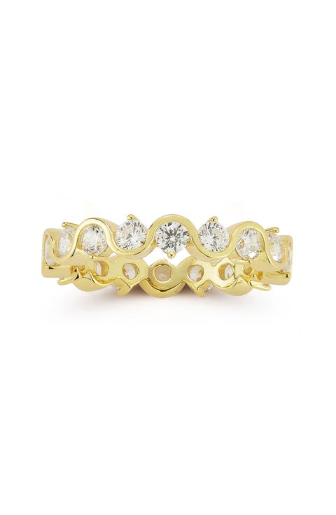 Eternity Round Cut Cubic Zirconia Band Ring