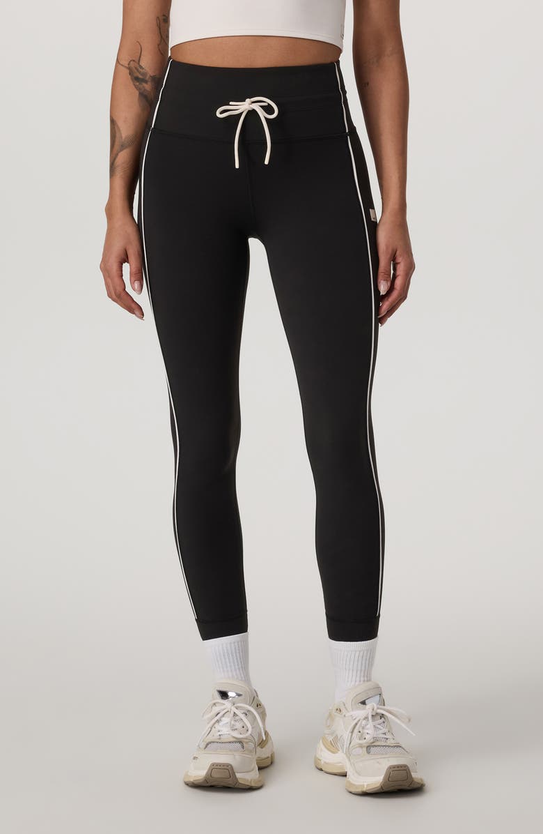 Vuori Daily Piped Drawstring Leggings, Main, color, Black
