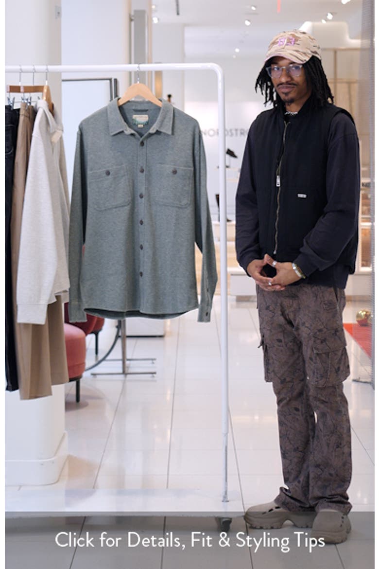 Pacifica Knit Flannel Button-Up Overshirt video