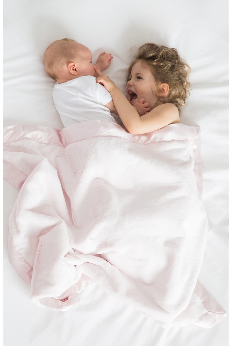 Luxe Baby Blanket, Alternate, color, PINK