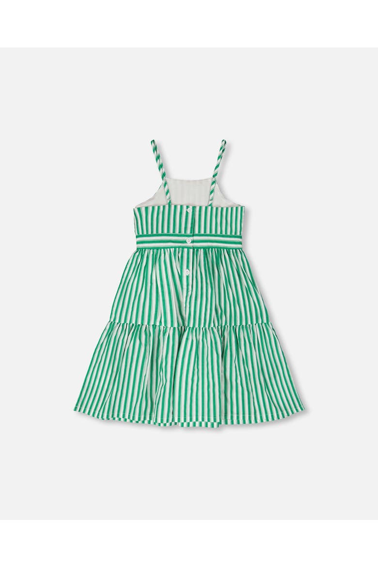 Cotton Stripes Sleeveless Sundress, Alternate, color, Green Stripes