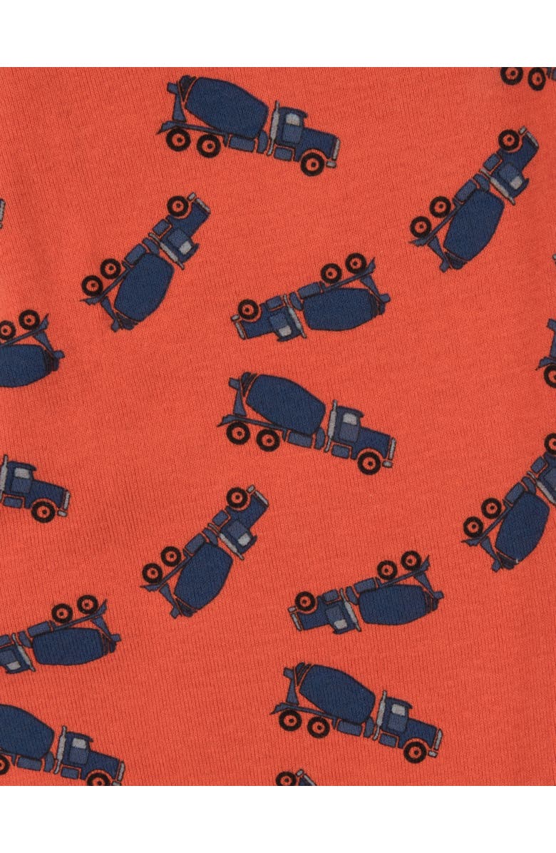 Leveret Kids Cotton Two-Piece Printed Pajamas, Vehicles & Machines, Alternate, color, Cement Truck