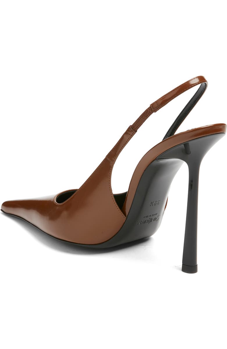 Saint Laurent Vendome Slingback Pump, Alternate, color, Soil Brown