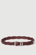 Brunello Cucinelli Braided calfskin belt with detailed buckle and tip