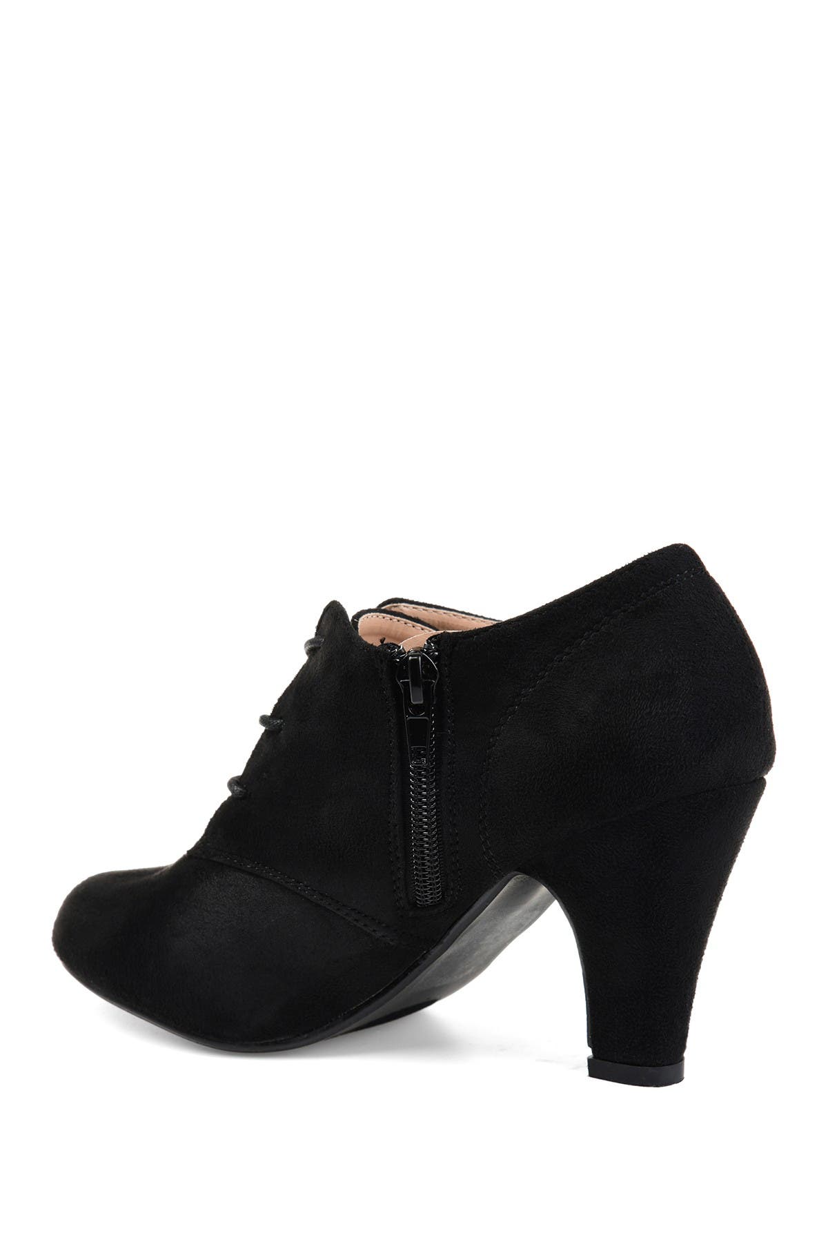 Journee Collection Leona Lace-Up Bootie - Wide Width, Alternate, color, 