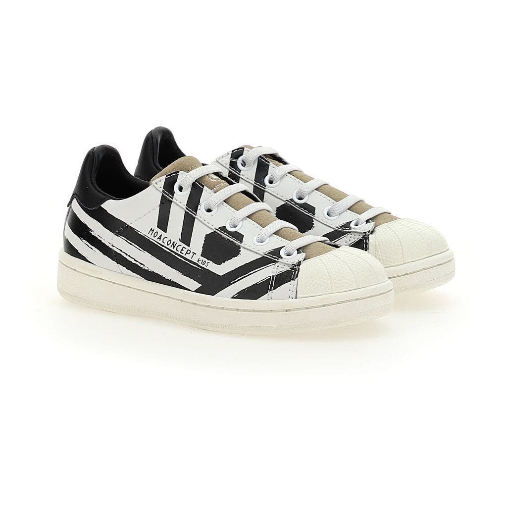 Master of Arts Striped Sneakers, Main, color, White
