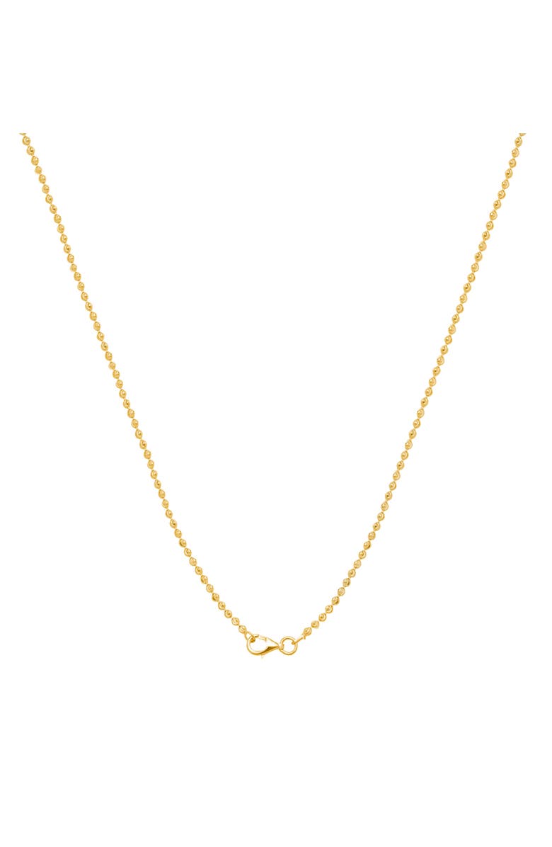 Donatello Gian Sterling Silver Gold-Plated Cut Bead Ball Necklace, Main, color,