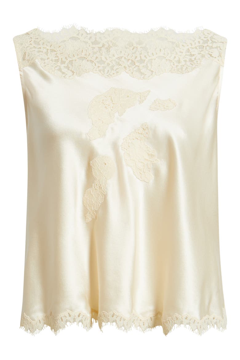 Valerina Silk Lace Top, Alternate, color, CANDLELIGHT