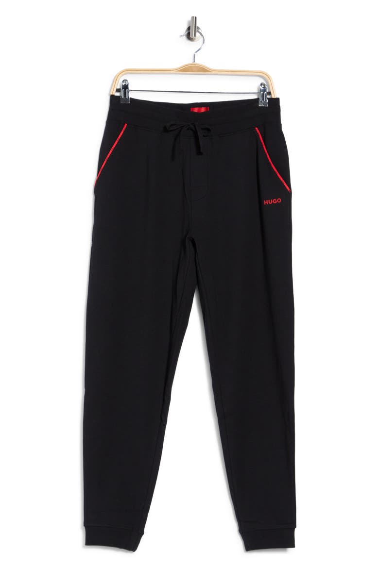 Noah Stretch Cotton Blend Joggers, Main, color, BLACK